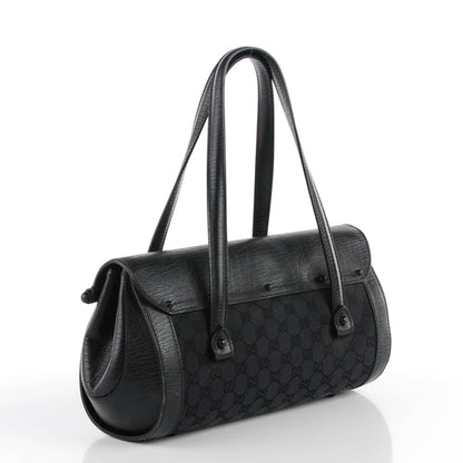 Gucci Monogram Bamboo Bullet Bag Black 3 of 8