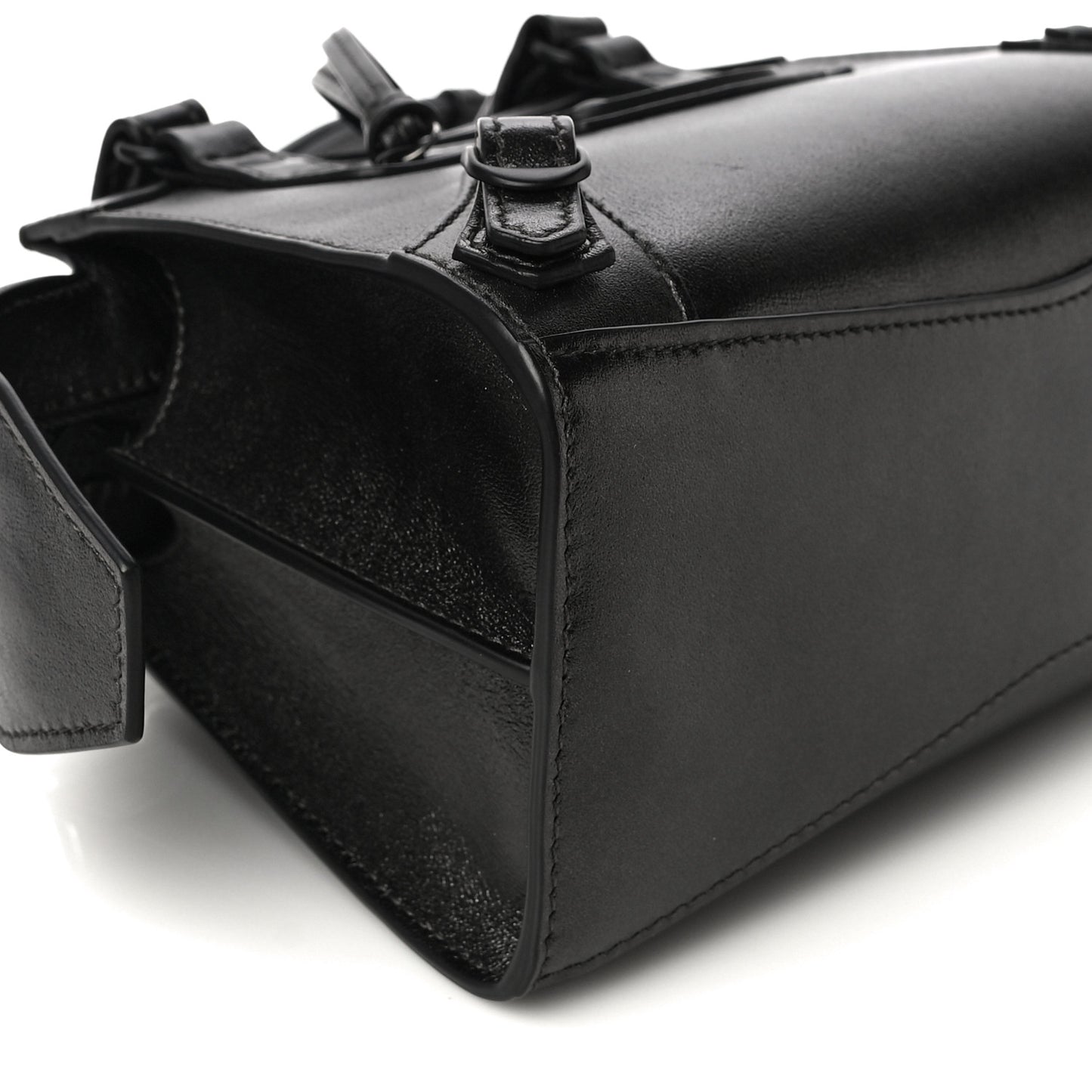 Smooth Calfskin Neo Classic Black Hardware Mini City Gunmetal