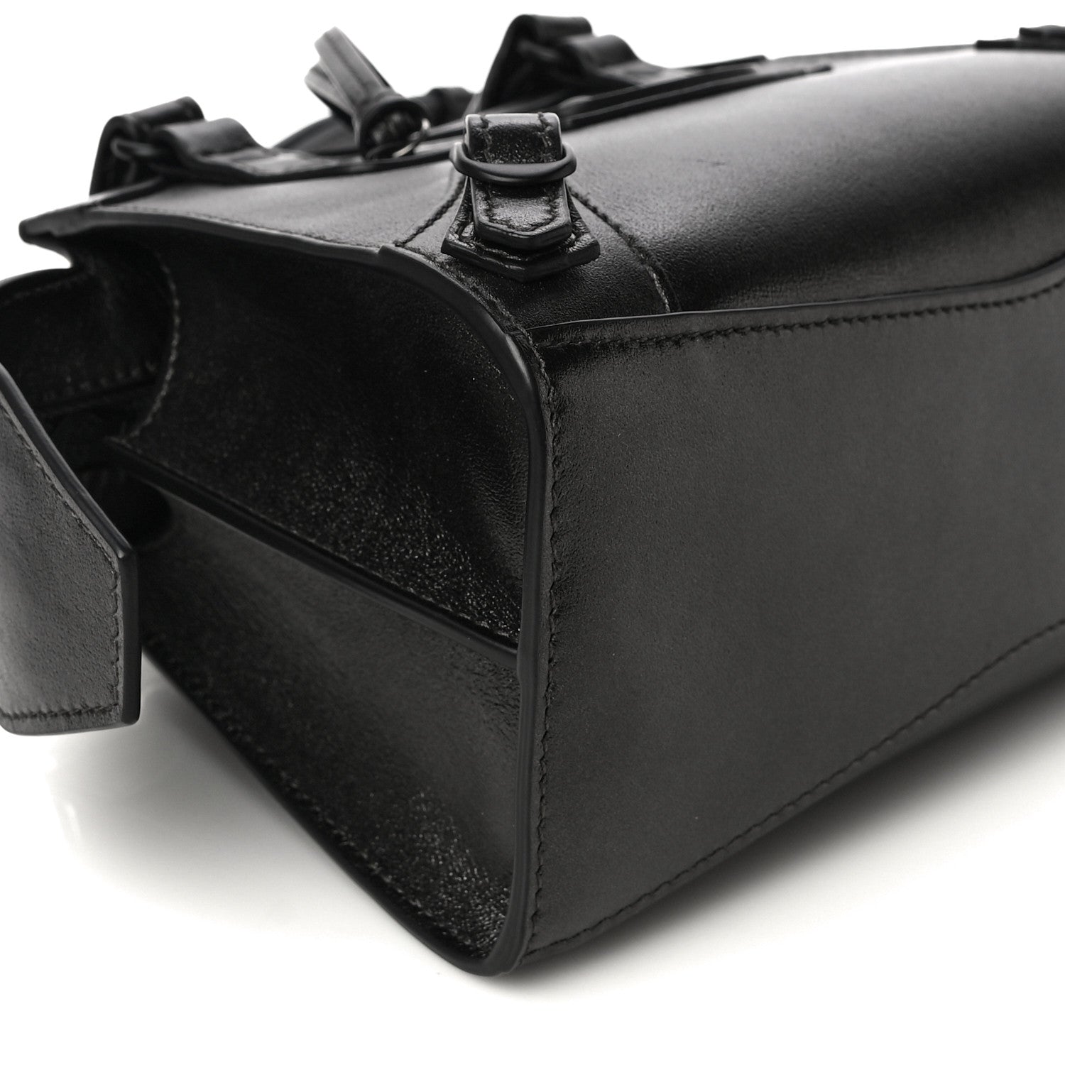 Balenciaga Smooth Calfskin Neo Classic Black Hardware Mini City Gunmetal 8 of 9