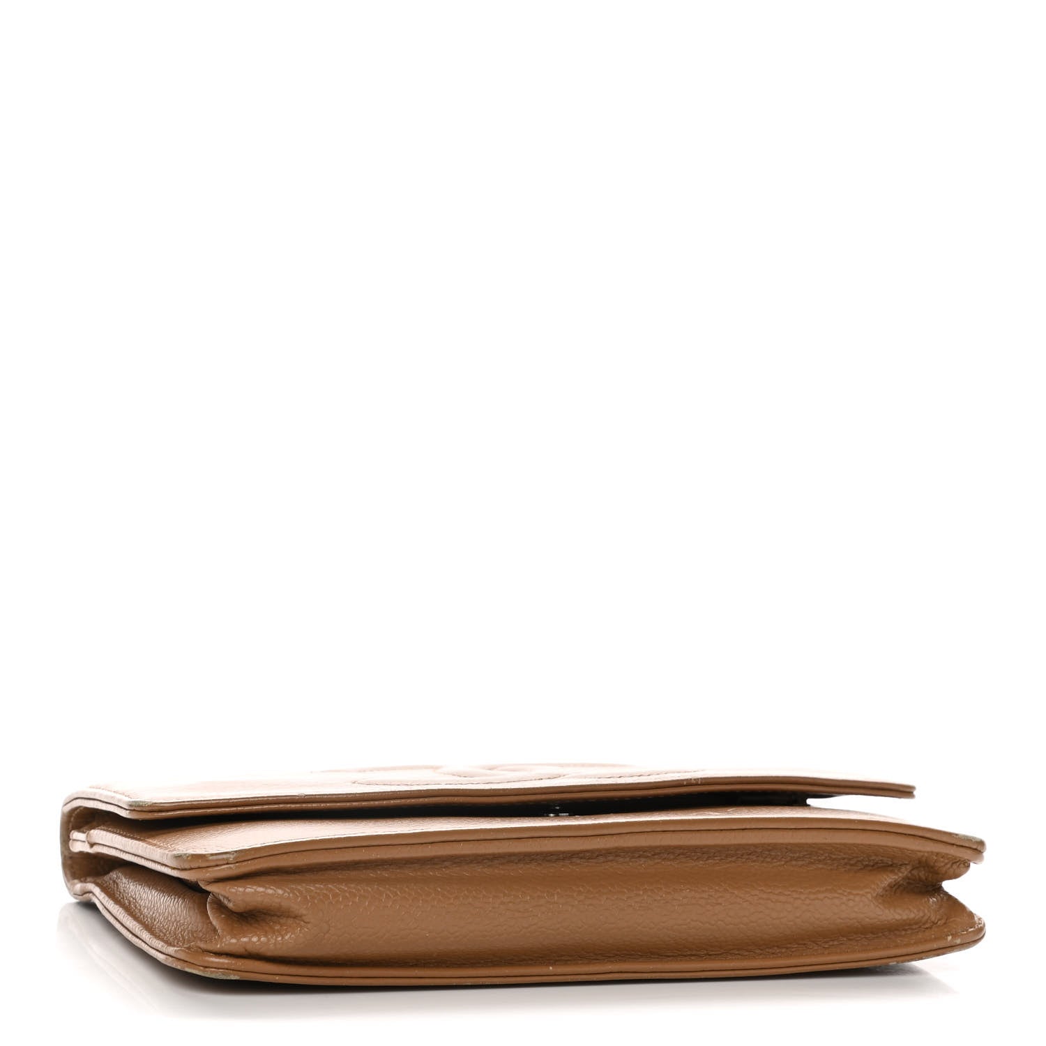 Chanel Caviar Timeless CC Wallet on Chain WOC Beige 3 of 17