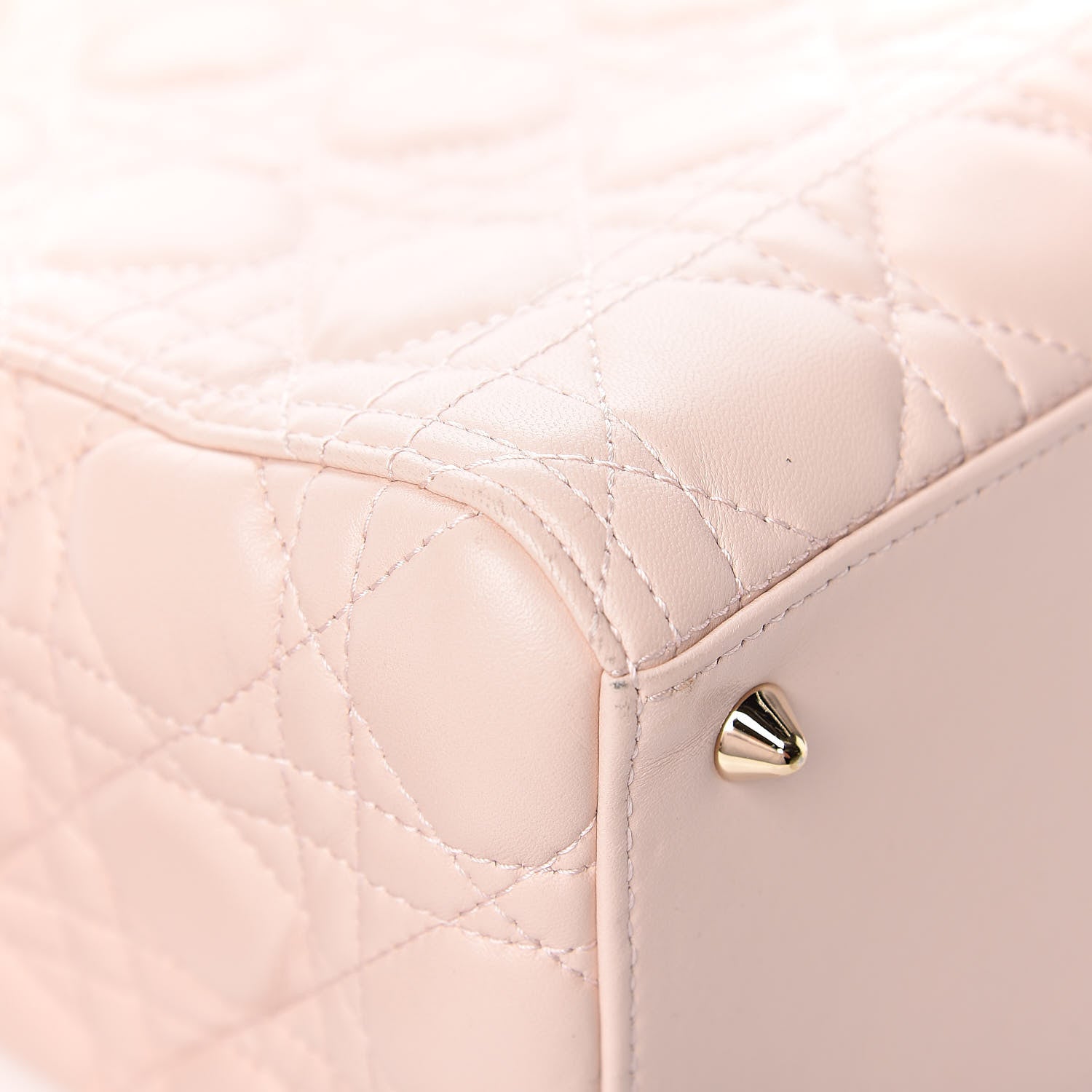 Christian Dior Lambskin Cannage Medium Lady Dior Light Pink 11 of 18