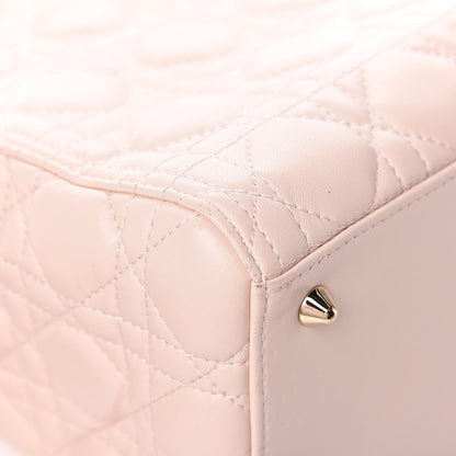 Christian Dior Lambskin Cannage Medium Lady Dior Light Pink 11 of 18