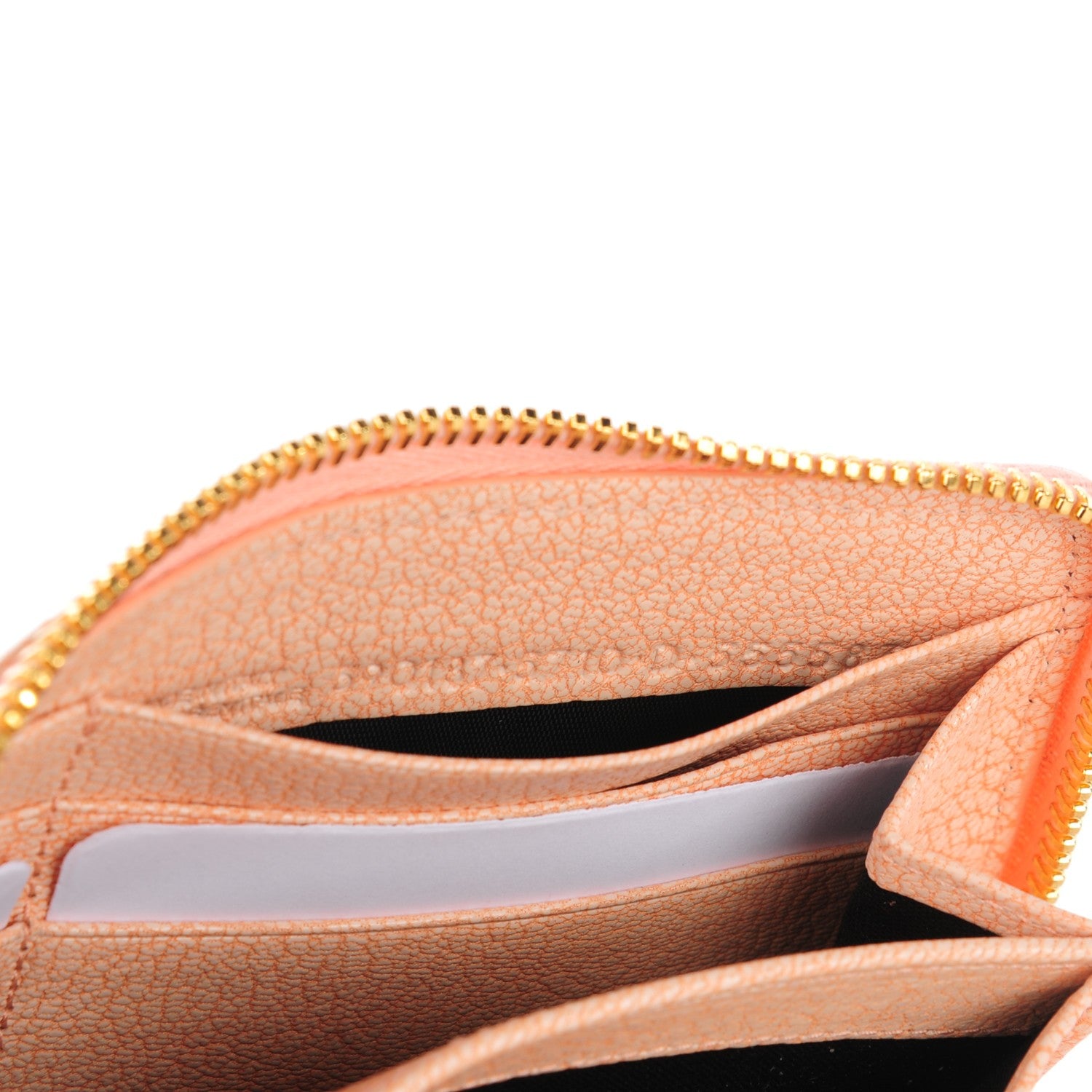 Balenciaga Chevre Metallic Edge Zip Around Wallet Rose Corail 7 of 8