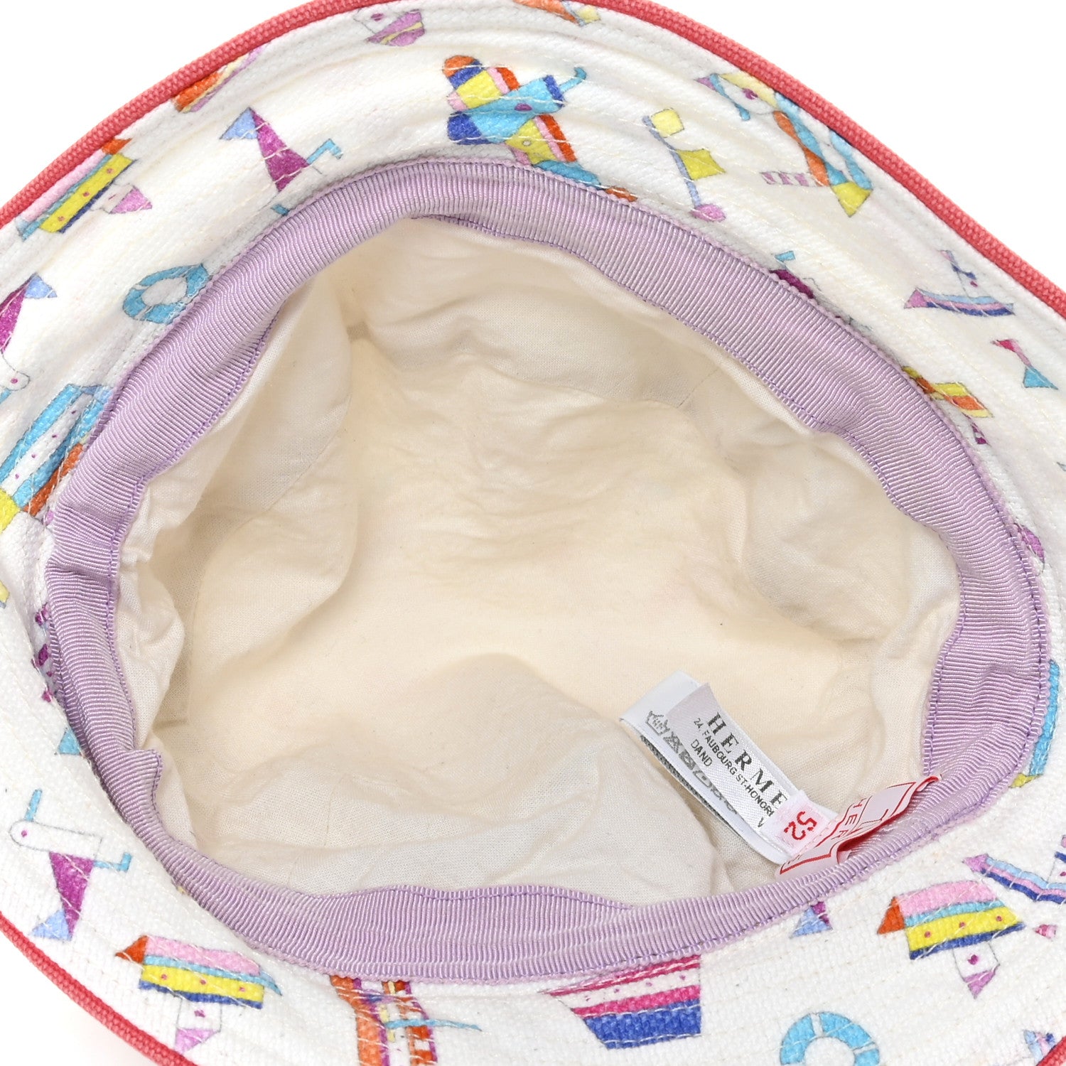 Hermes Canvas Petit Chalutier Bucket Hat 52 Grenadine 3 of 5