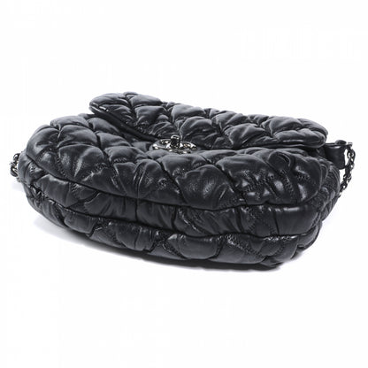 Chanel Lambskin Bubble Quilt Flap Bag Black 4 of 7