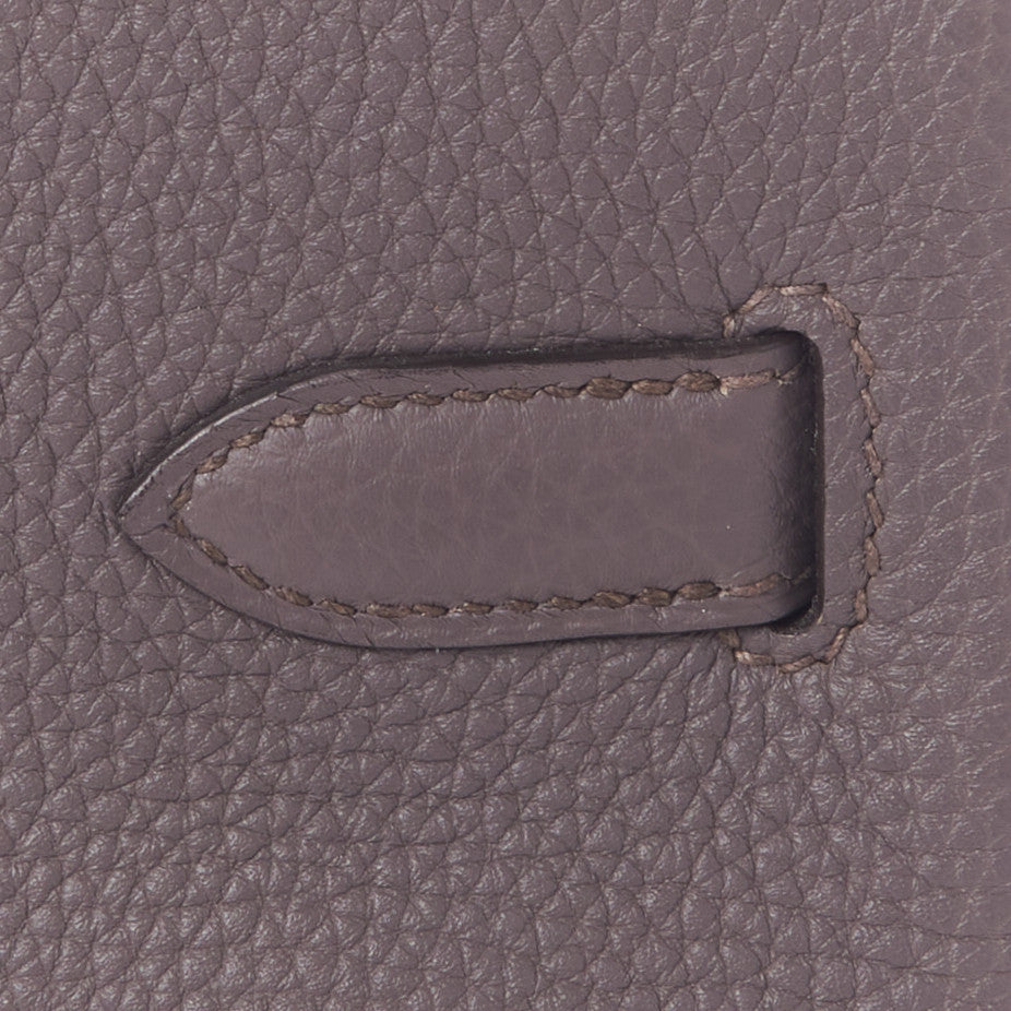 Hermes Togo Birkin 30 Etain 10 of 31