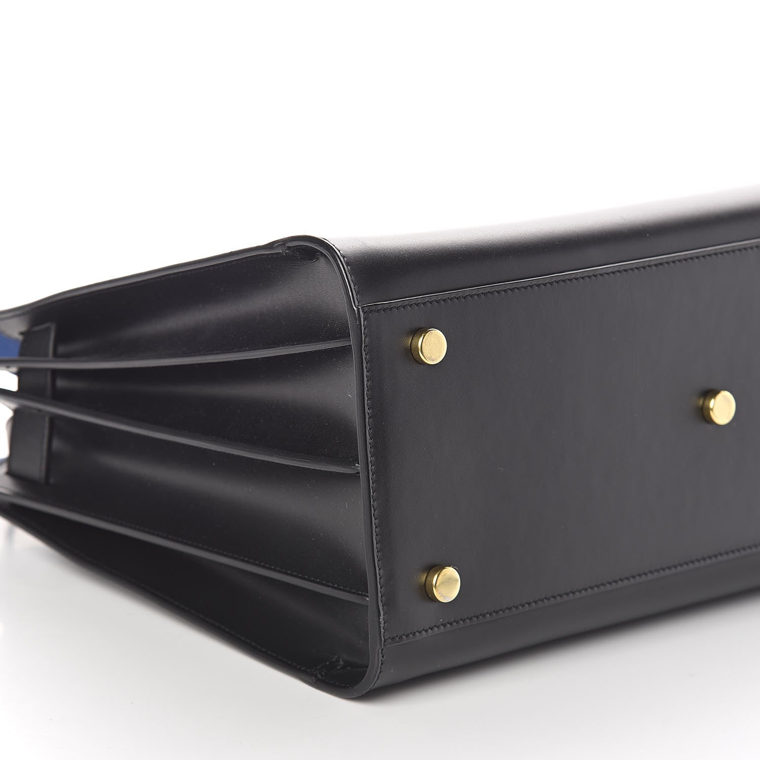 Saint Laurent Calfskin Small Sac De Jour Black Royal Blue 8 of 9