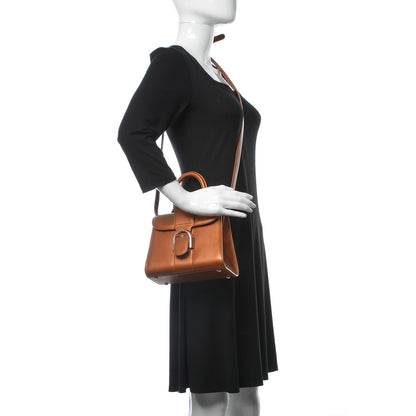 Delvaux Metallic Calfskin Mini Brillant Satchel Camel 2 of 16