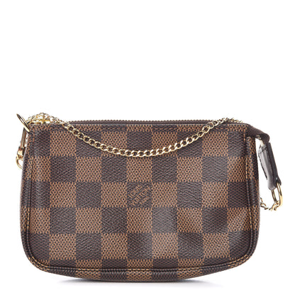 Louis Vuitton Damier Ebene Mini Pochette Accessories 1 of 8