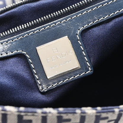 Fendi Zucchino Mama Baguette Navy 6 of 10