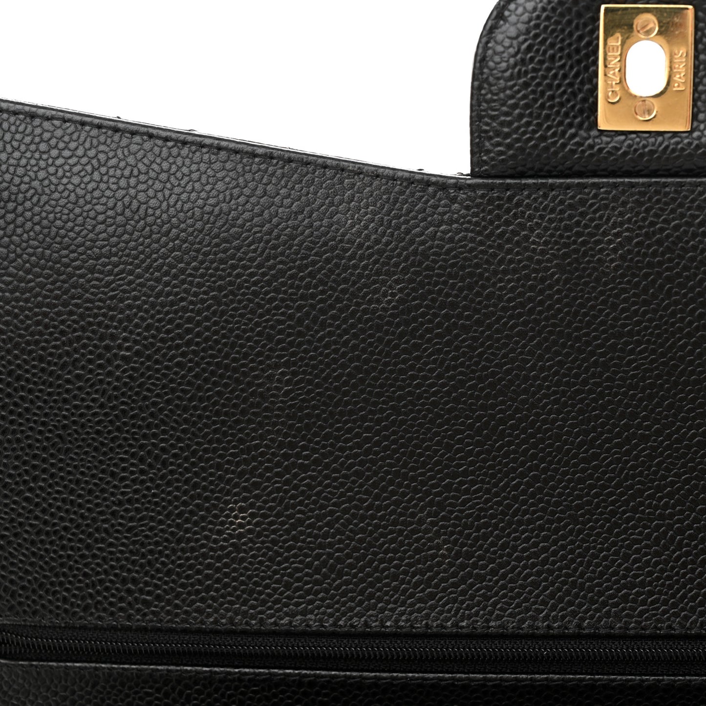 Caviar Quilted Maxi Double Flap Black
