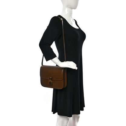 Celine Box Calfskin Medium Classic Box Flap Bag Camel 2 of 8