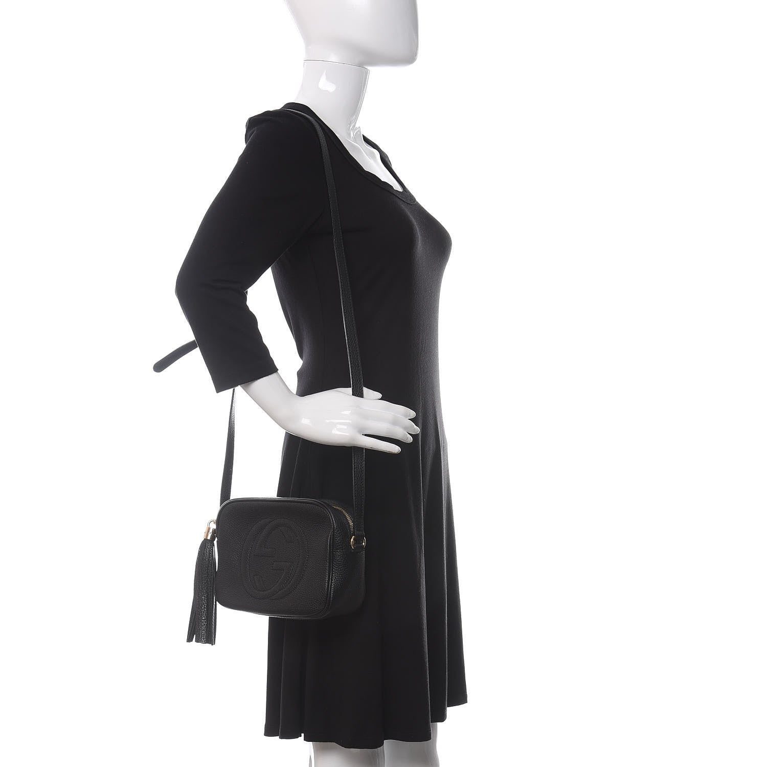 Gucci Pebbled Calfskin Small Soho Disco Bag Black 2 of 13