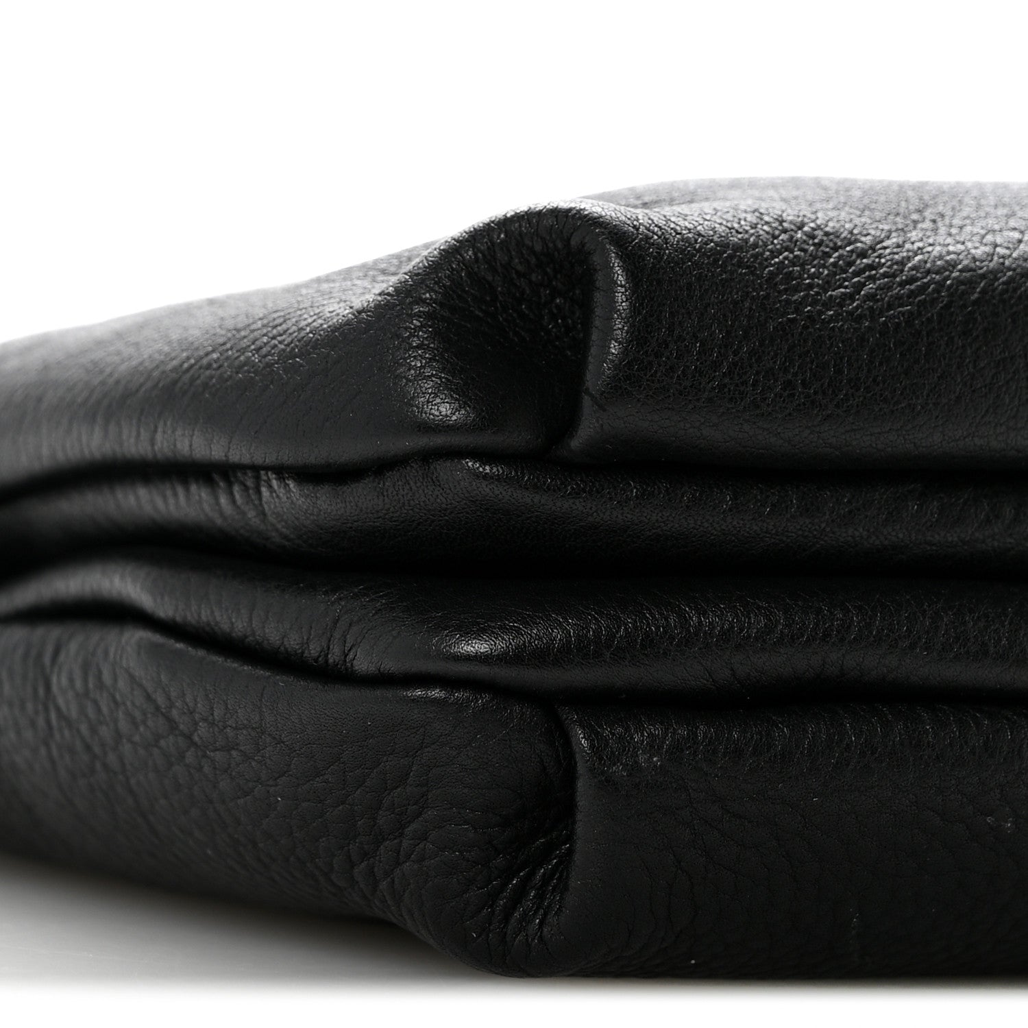 The Row Grained Calfskin Bourse Clutch  Black 8 of 10
