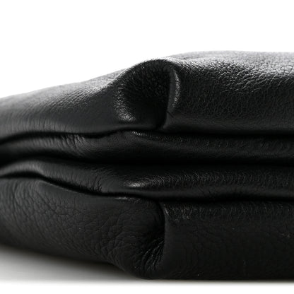 The Row Grained Calfskin Bourse Clutch  Black 8 of 10