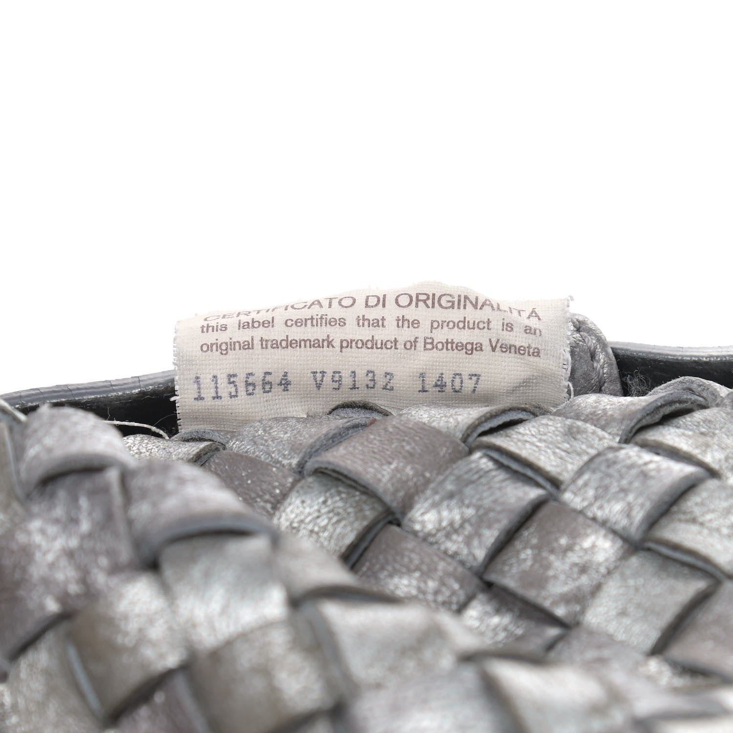 Bottega Veneta Metallic Nappa Intrecciato Medium Moon Cabat Silver 8 of 12