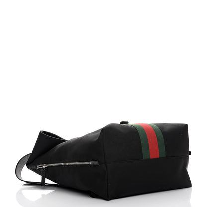 Gucci Techno Canvas Web Single Buckle Backpack Black 4 of 11