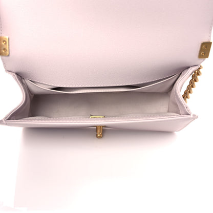 Chanel Caviar Quilted Chain Around Medium Boy Flap Light Purple 5 of 10