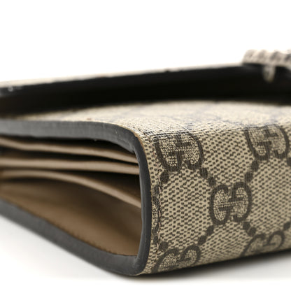 Gucci GG Supreme Monogram Mini Dionysus Chain Wallet Beige Taupe 9 of 12