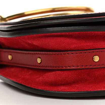 Chloe Calfskin Suede Small Nile Bracelet Bag Intense Red 10 of 11