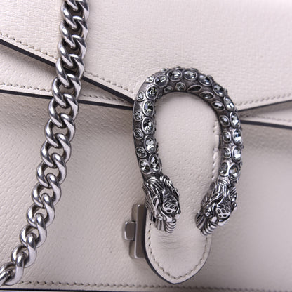 Gucci Textured Calfskin Crystal Mini Dionysus Shoulder Bag Mystic White 10 of 11