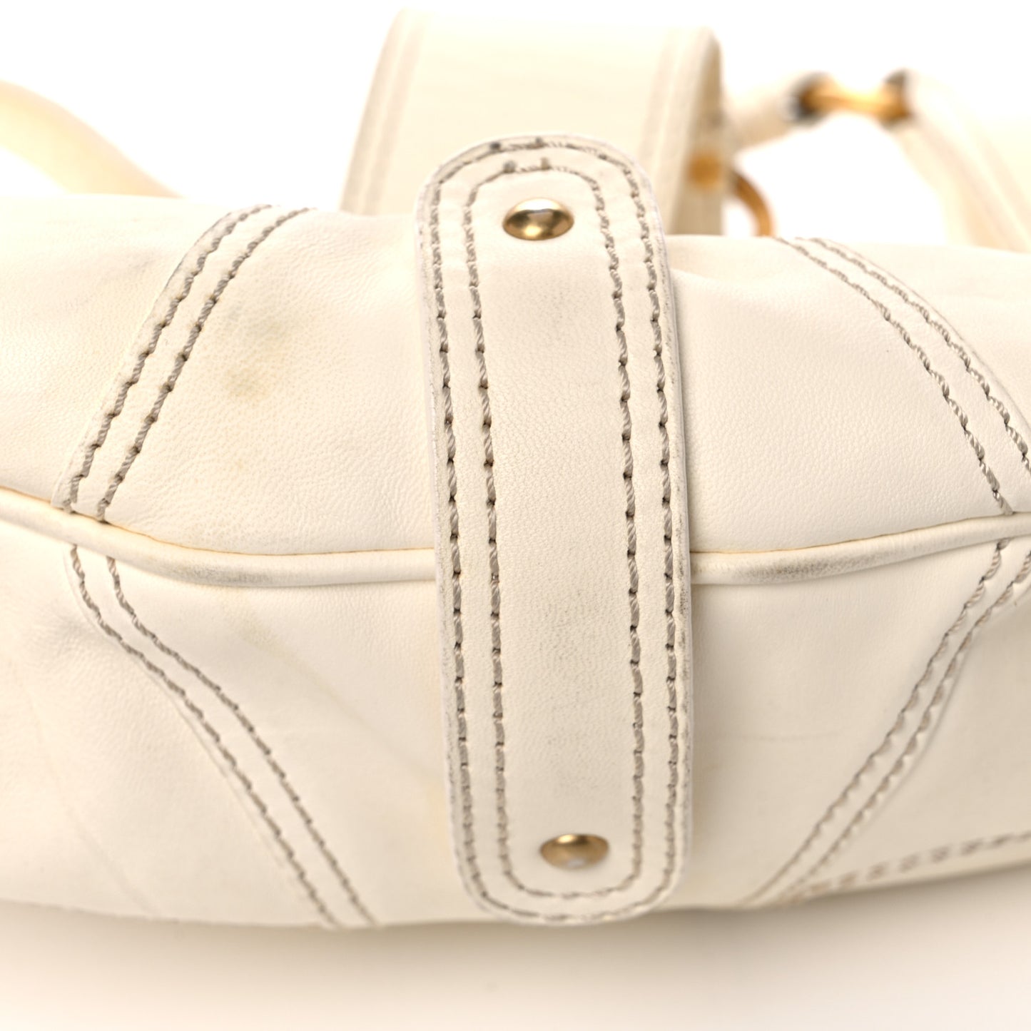 Lambskin Catch Hobo White