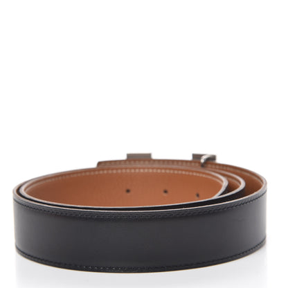 Hermes Box Togo 32mm H Belt 85 Black Gold 3 of 9