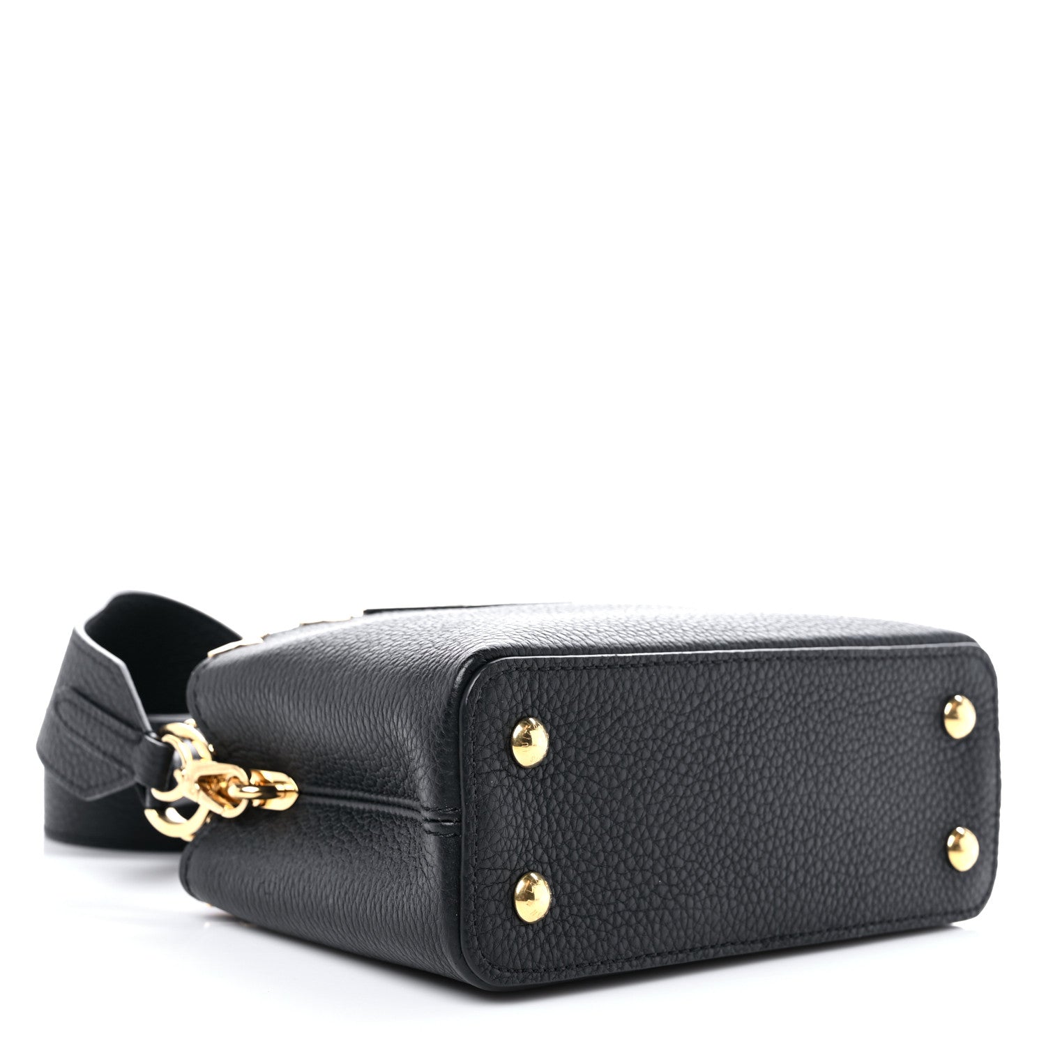 Louis Vuitton Taurillon Embellished Flower Crown Capucines Mini Black 4 of 9