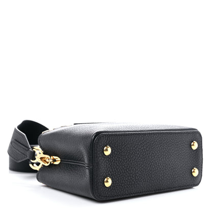 Louis Vuitton Taurillon Embellished Flower Crown Capucines Mini Black 4 of 9