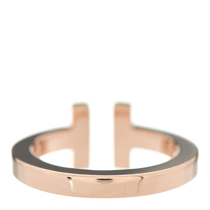 Tiffany 18K Rose Gold T Square Ring 49 4.75 3 of 4
