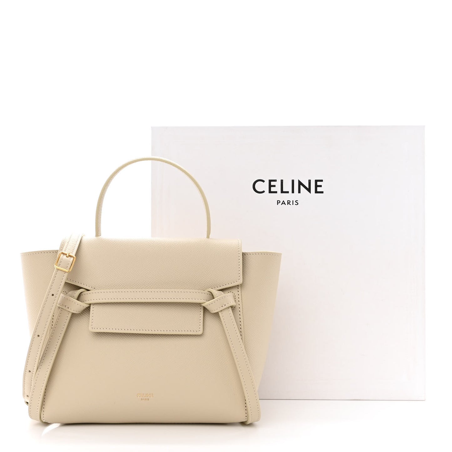 Grained Calfskin Nano Belt Bag Linen