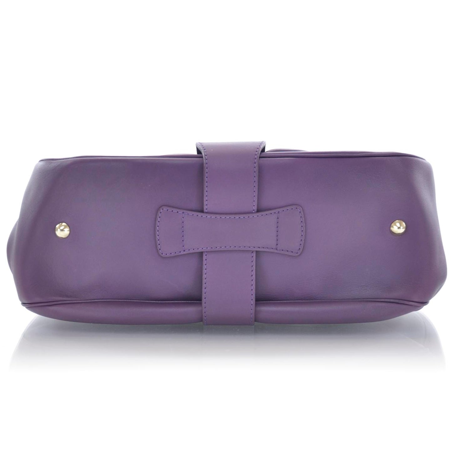 Leather Rhona Satchel Purple