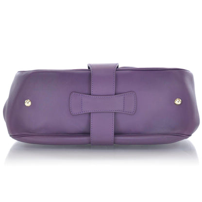 Jimmy Choo Leather Rhona Satchel Purple 6 of 8