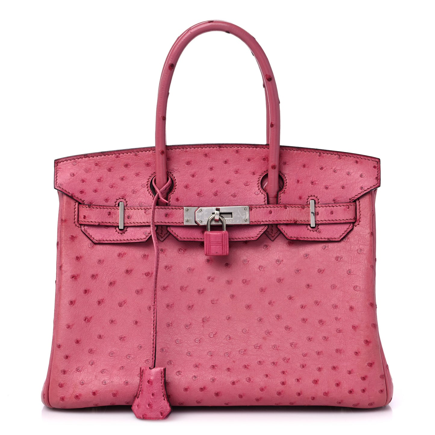 Ostrich Birkin 30 Fuchsia