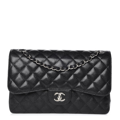 Chanel Caviar Quilted Jumbo Double Flap Black 1 of 9
