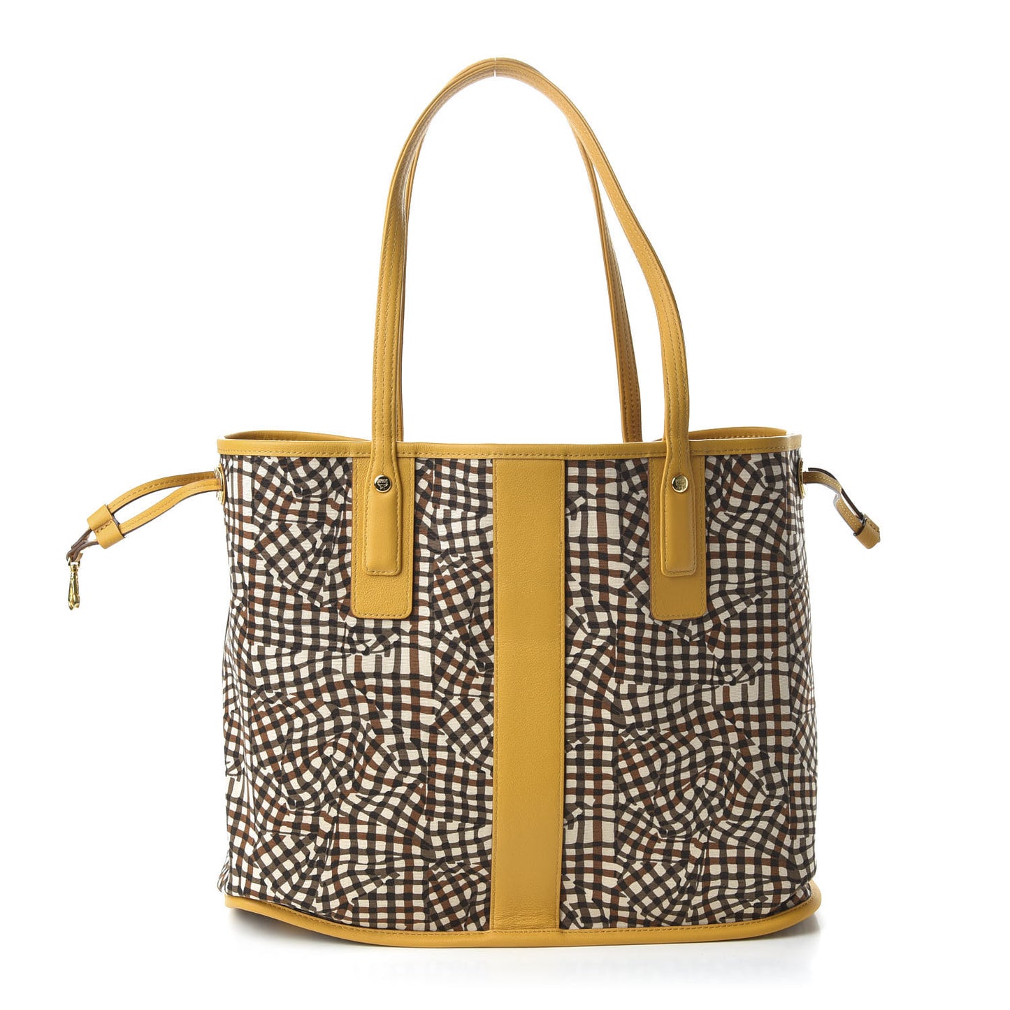 Visetos Medium Liz Reversible Shopper Tote Cognac Yellow