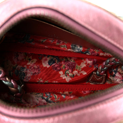 Gucci Laminated Nappa Trapuntata Mini Zumi Dome Shoulder Bag Rosa Lago Rame 5 of 11