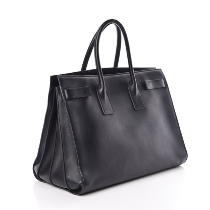 Saint Laurent Calfskin Large Sac De Jour Carryall Navy Blue 3 of 11
