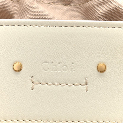 Chloe Smooth Calfskin Mini Roy Bucket Bag Natural White 7 of 12