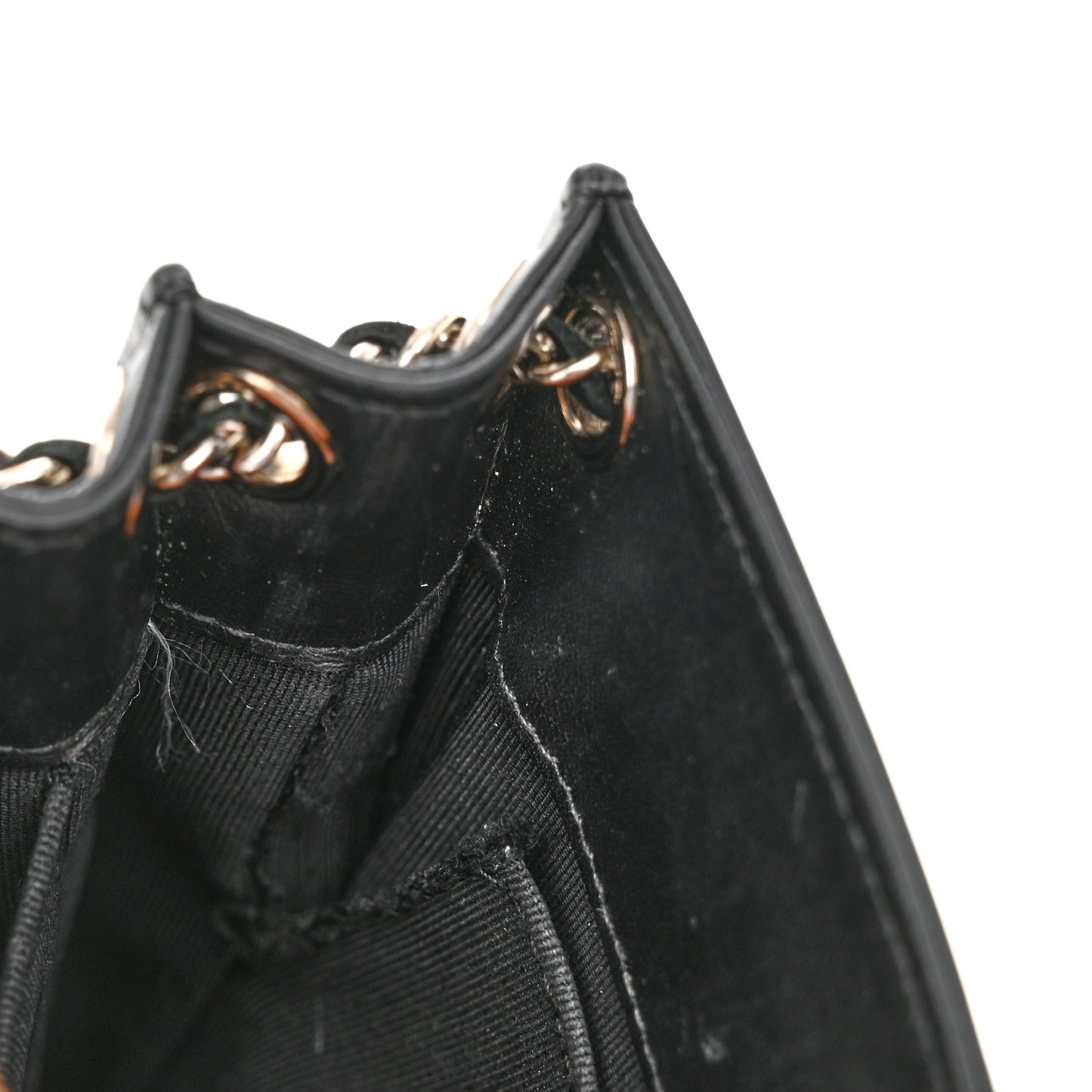 Patent CC Phone Holder Crossbody Black
