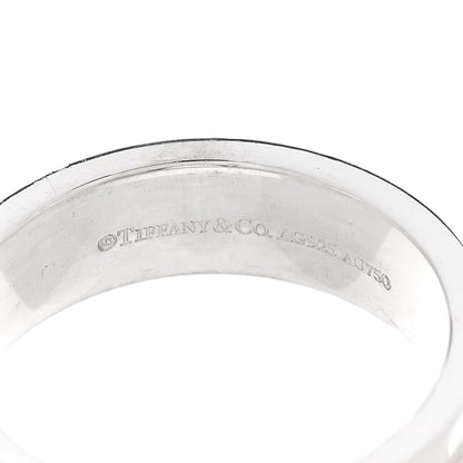Tiffany Sterling Silver 18K Rose Gold Tiffany T Wide Ring 54 7 4 of 4