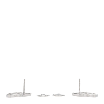 Bulgari 18K White Gold Diamond BVLGARI BVLGARI Openwork Earrings 3 of 4