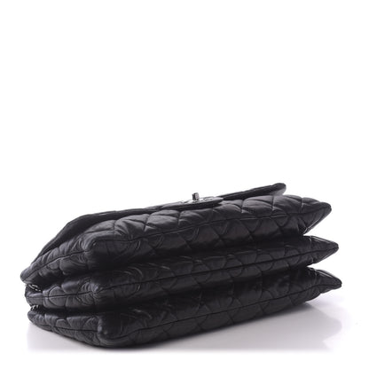 Chanel Lambskin Quilted Maxi Chanel 3 Flap Black 3 of 9