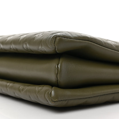 Louis Vuitton Lambskin Embossed Monogram Coussin MM Khaki 8 of 8