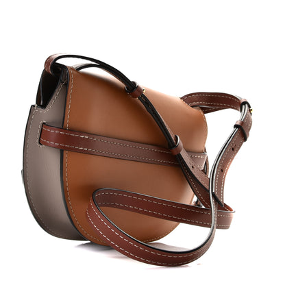 Loewe Grained Calfskin Small Gate Crossbody Bag Caramel 3 of 9
