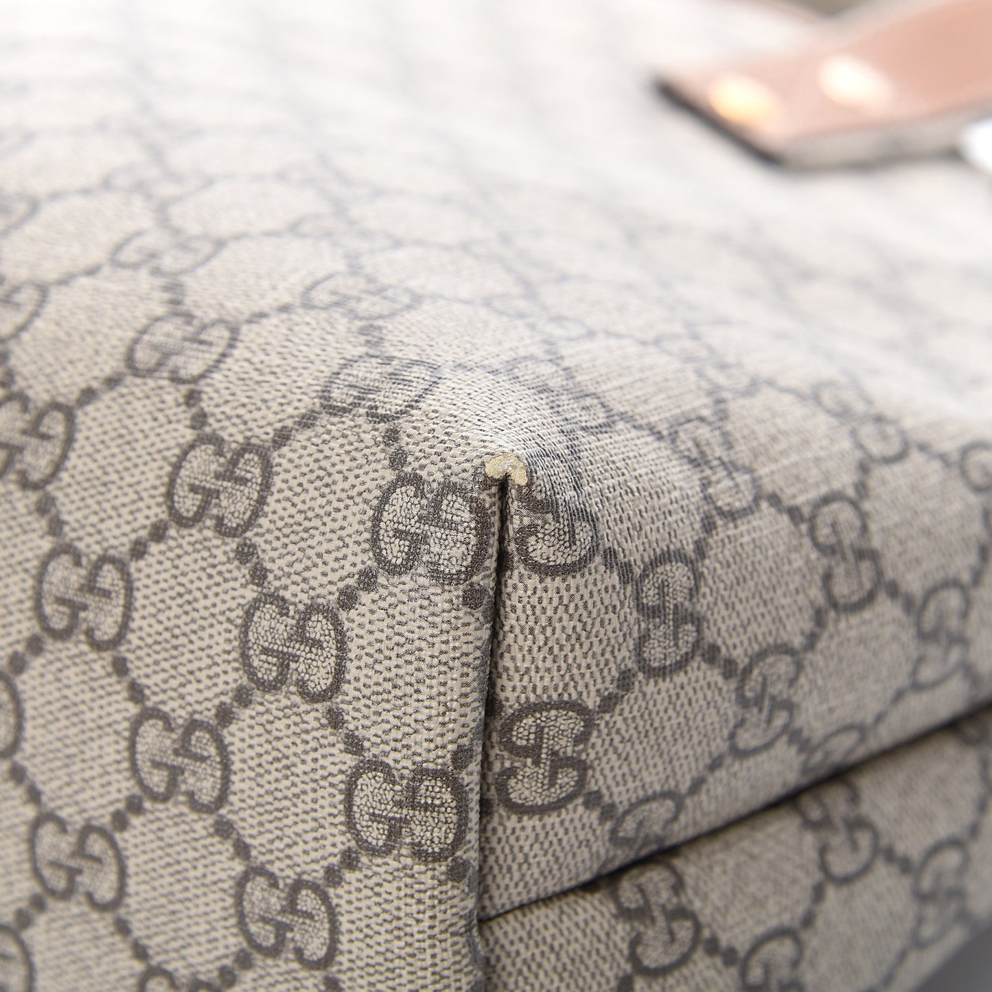 GG Plus Monogram Medium Signature Web Loop Tote Brown