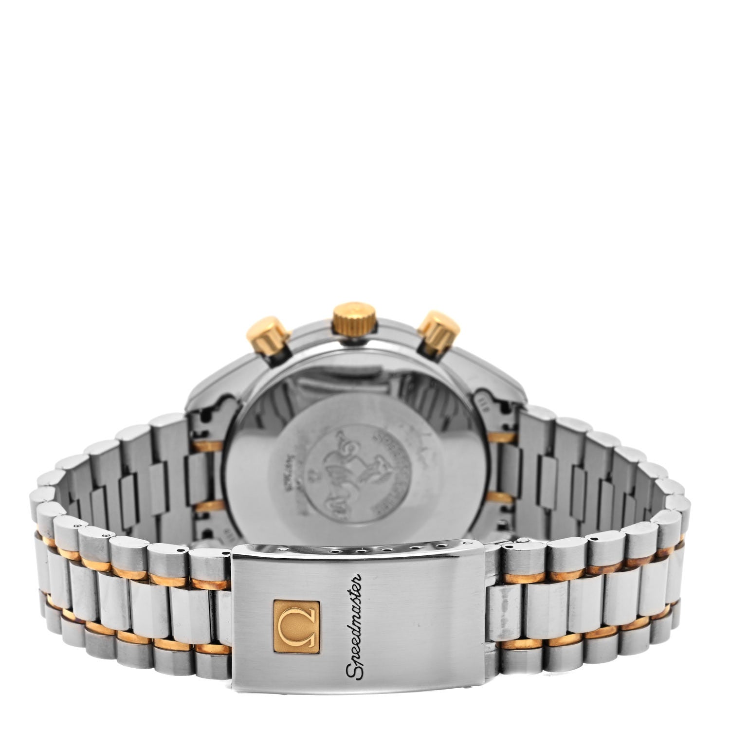 Omega Stainless Steel 18K Yellow Gold 38mm Speedmaster Chronograph Automatic Watch Champagne 3310.10 3 of 4
