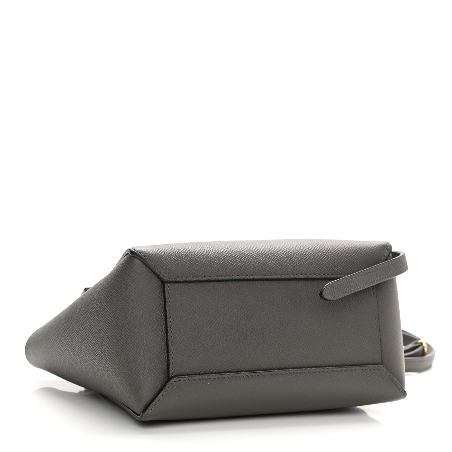 Grained Calfskin Nano Belt Bag Grey