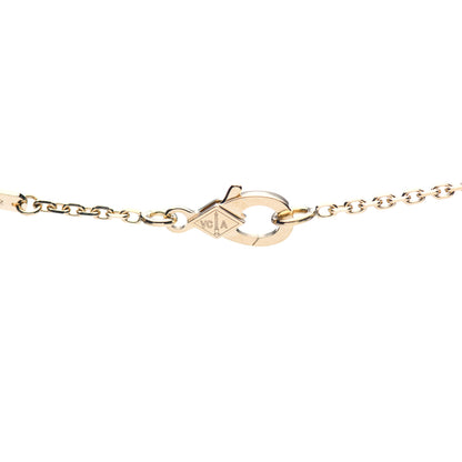 Van Cleef & Arpels 18K Yellow Gold Guilloche Vintage Alhambra Pendant Necklace 4 of 7