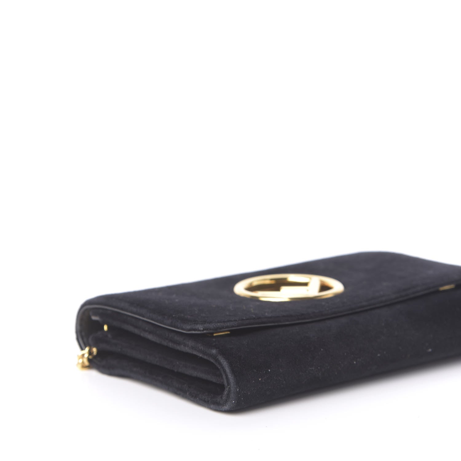 Fendi Velvet F is Wallet on Chain Black 6 of 13